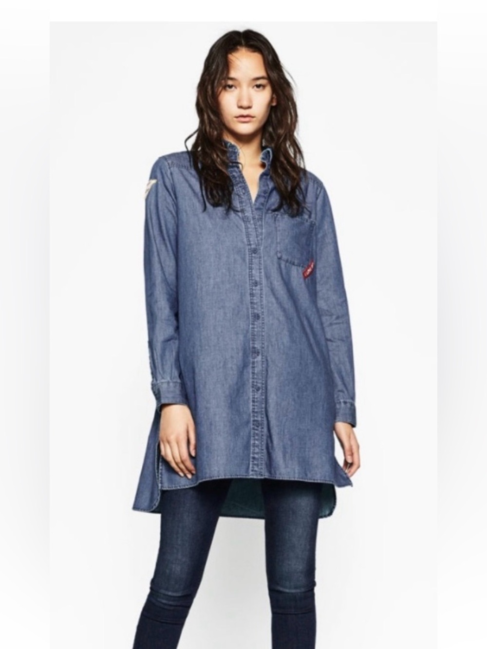 Zara Denim Button-Down Shirt (or Shirt Dress!)